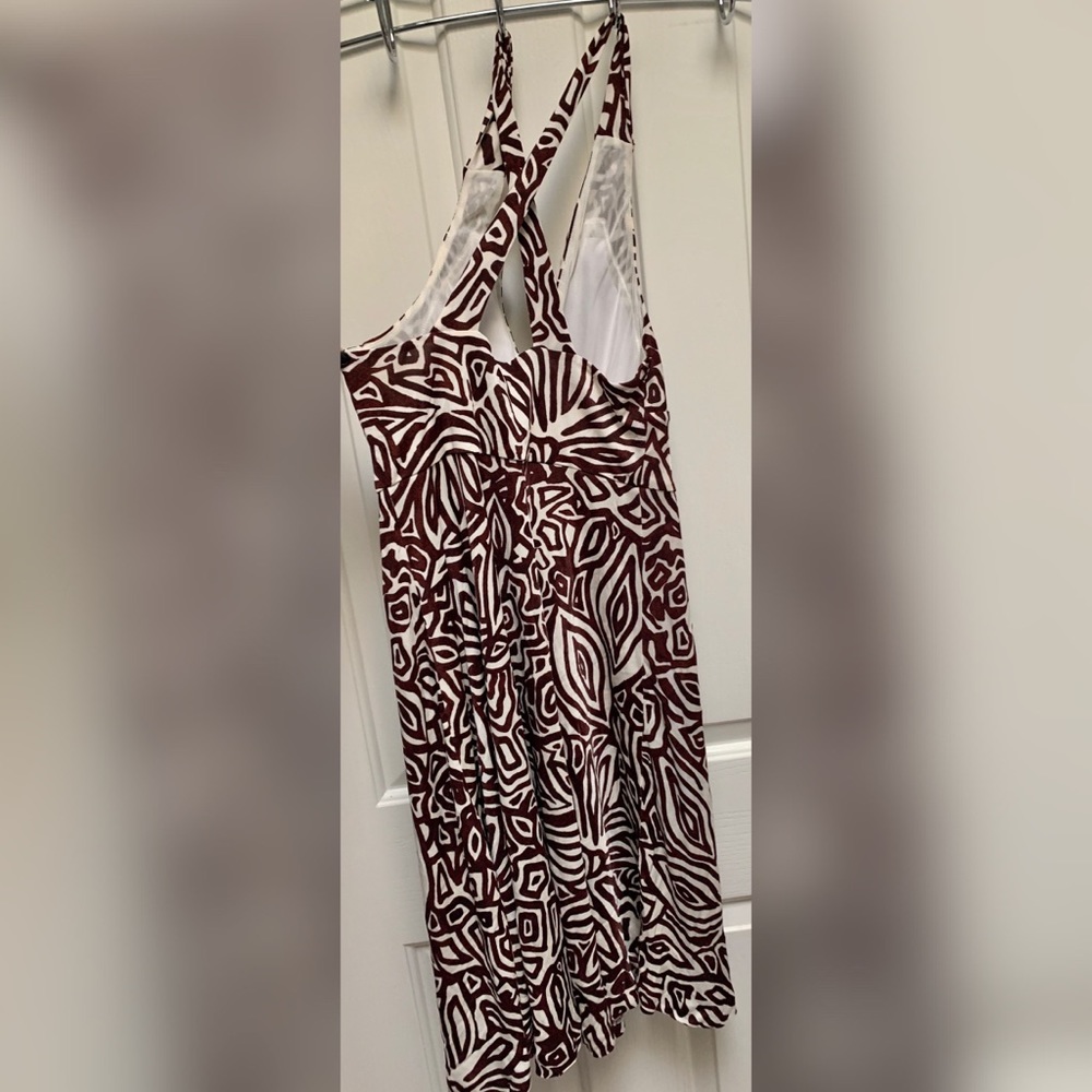 Banana Republic Brown White Dress